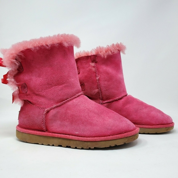 UGG Other - Ugg Australia Bailey Bow Sheepskin Youth Girls Kid